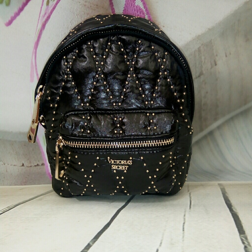 VS mini backpack faux leather glam rock city